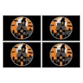 thumbnail image 1 of Wiueurtly Halloween Placemats Set Of 4 12x18 Inch Funny Table Mat Non Slip And Washable Linen Place Mat For Home Party Decoration, 1 of 5