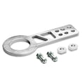 thumbnail image 2 of DNA Motoring THK-FR-FRONT-SL 2.25" Anodized Brushed Billet Style Aluminum Front Racing Tow Hook (Silver), 2 of 4