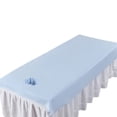 thumbnail image 1 of Guardurnaity Funda impermeable para camilla de belleza, ideal para salones y spas. Fundas para camillas de masaje con orificio facial. masajeadores mi 200*110 cm, 1 of 6