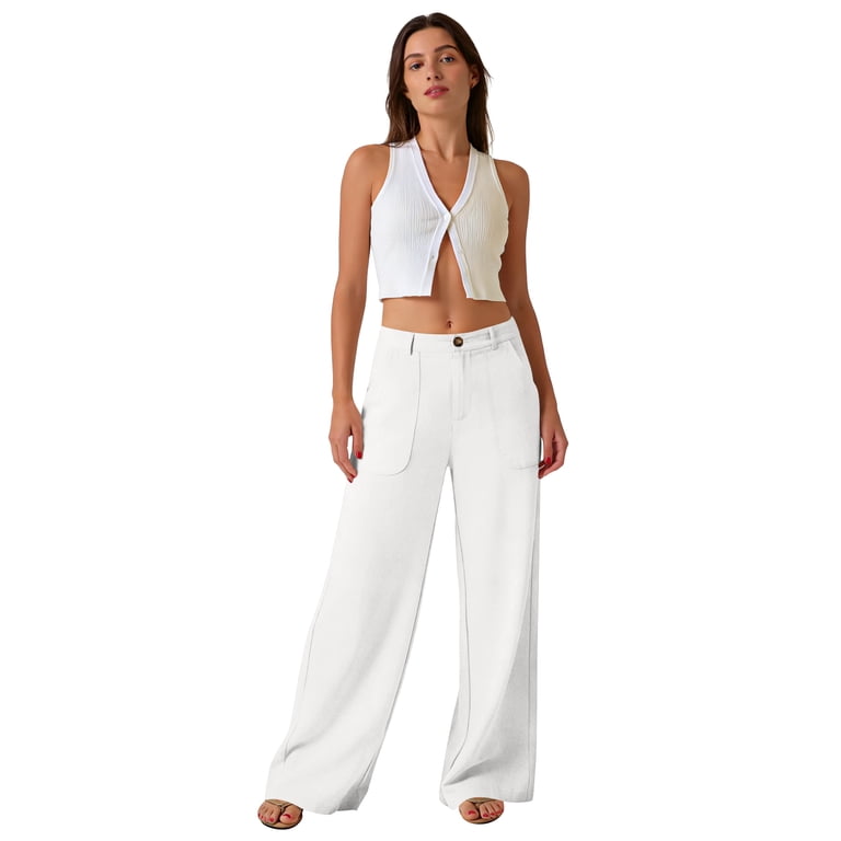 women's pull on dress pants Anne Klein Wide Leg Pants, Black, Small Pull On Pull Up Dress Pants Women