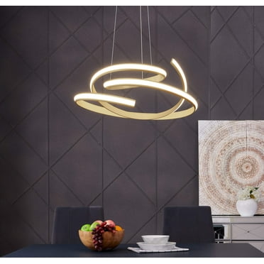 Oslo LED Adjustable Chandelier // Gold