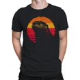 thumbnail image 2 of Retro Sunset Otter Art Men's T-shirt, 2 of 3