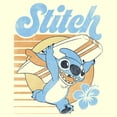 thumbnail image 2 of Mens Lilo & Stitch Surf Stitch Stripes T Shirt, 2 of 4