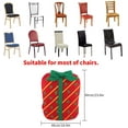 Bueautybox Christmas Chair Covers, High Back Chair Cover, 3 Colors