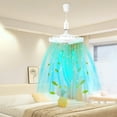 thumbnail image 3 of YiBai Ceiling Fan With Lights Enclosed Low Fan Light Ceiling Light With Fan Hidden Fan Delier With Remote Control, Muticolor #N.511, 3 of 8