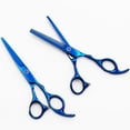 thumbnail image 3 of Juego de tijeras para el cabello, tijeras profesionales de peluquero, corte de pelo, cizalla de textura de adelgazamiento elegante para corte de pelo, 3 of 5