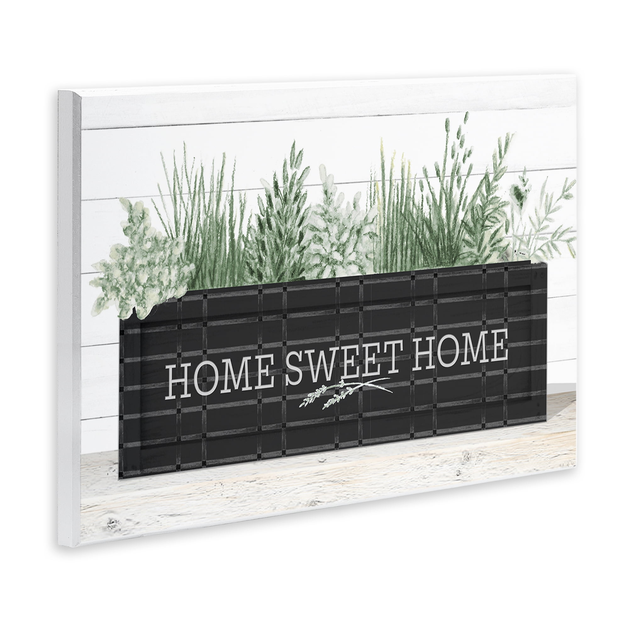 Stupell Industries Sweet Home Garden Box Botanical & Floral Painting Unframed Art Print Wall Art, 15 x 10