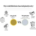 thumbnail image 4 of 14k Gold Filled Tennis Bracelet|3mm Cubic Zirconia Classic Tennis Bracelet|Gold Link Bracelets For Women Girls 6.15/6.75/7.15 Inch, 4 of 8
