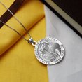 thumbnail image 4 of Saint Joseph of Arimathea Religious Medal  - 2/3 Inch Size of Dime, Solid 14K Yellow Gold, 4 of 7