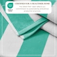thumbnail image 2 of 100% Cotton Cabana Striped Beach & Pool Towels (4 Pack - 30" x 60", Teal), 2 of 6