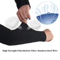 thumbnail image 2 of Protectores de brazo Manga resistente al calor cortada, Protector de brazo de seguridad antiabrasión resistente a quemaduras para jardín Cocina Granja 1 par, 2 of 5