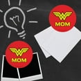 thumbnail image 3 of Wonder Woman Wonder Mom Logo Refrigerator Fridge Locker Vinyl Circle Magnet Set, 3 of 5