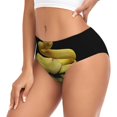thumbnail image 2 of Fotbe Yellow White-Lipped Pit Viper Calzones Estampados para Mujer – Ropa Interior de Algodón, Cómoda, Suave y Elástica-Large, 2 of 6