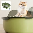 thumbnail image 2 of Semi-enclosed Cat Litters Box High-sided Detachable Cat Toilet Splash-proof Multifunctional Cat Litters Pan For Small Animals, 2 of 9