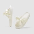 thumbnail image 2 of hopeusnice Women's Cute Bowknot Flip Flops Fashion Casual Thick Bottomed Slippers Summer Bathroom Bath Shoes White 41, 2 of 3