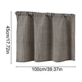 thumbnail image 3 of Rod Pocket Checkered Valance Curtain 39x18 Inches - Light Blocking Cottage Kitchen/Living Room Decor, 3 of 6