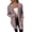 Pink, variant on Aayomet Womens Sweaters Women's Casual Long Sleeve Button Down Open Front Cable Knit Cardigan Sweater Coat,Black S-XXL