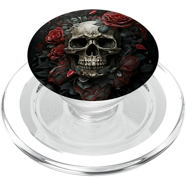 PopSockets PopGrip para MagSafe Cool Flower Art Sugarskull