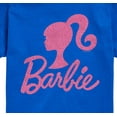 thumbnail image 3 of Barbie - Barbie Logo Pink Glitter Transfer - Toddler And Youth Short Sleeve Graphic T-Shirt, 3 of 5