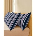 thumbnail image 4 of Navy Blue Purple Striped Body Pillow Cover 20 x 60 Inch Decorative Pillow Cover Modern Minimalist Ombre Lines Lumbar Pillowcase Seasonal Rectangle Cushion Case for Couch Sofa Bed Living Room, 4 of 7