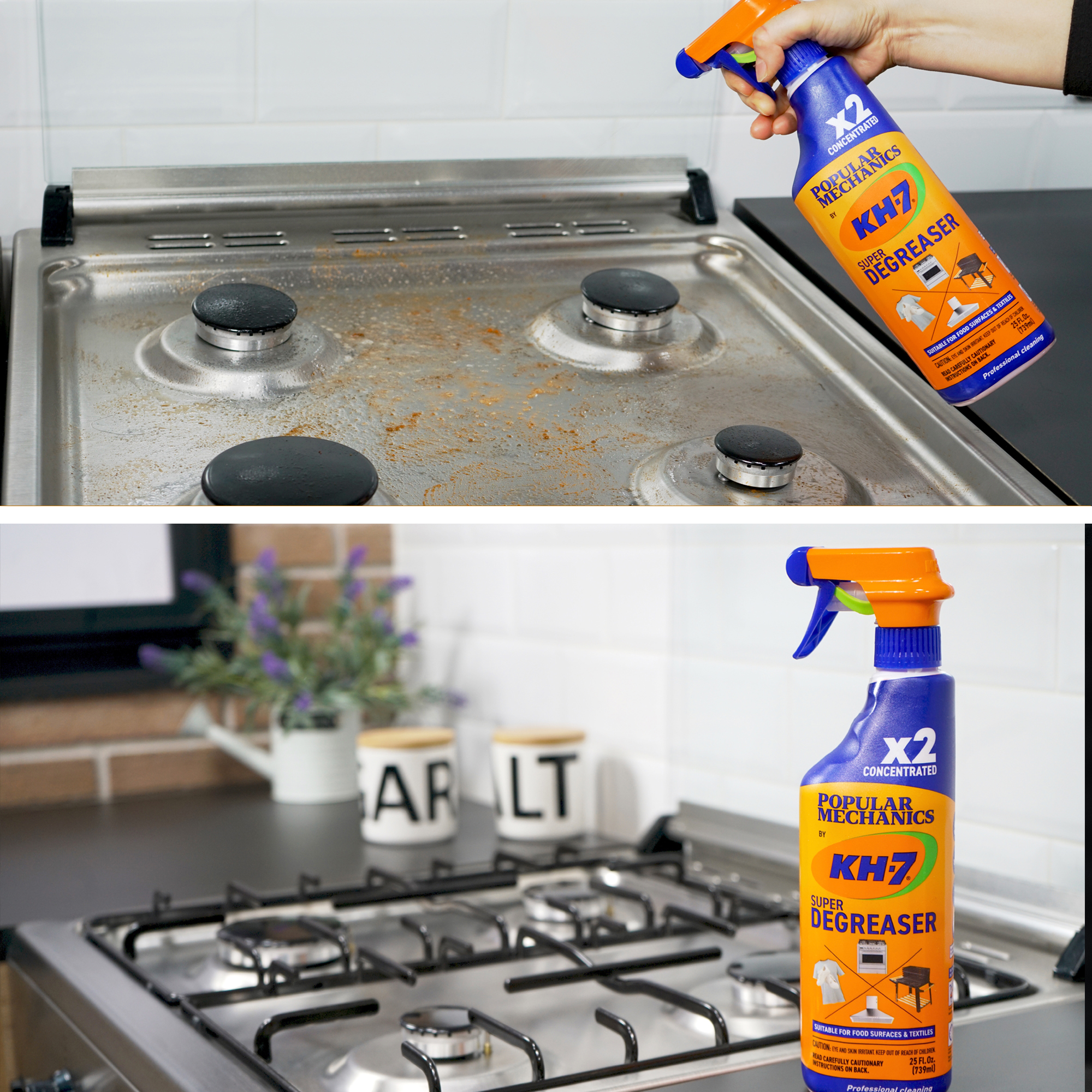 KH-7 Professional-Grade Concentrated Degreaser, All-Purpose Cleaner for Oven, Stove, Grill, Food Surfaces, Vehicles, Clothing & More, 25 oz - image 4 of 9