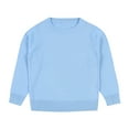 thumbnail image 4 of Staki Boys Pullover Sweatshirt Toddler Boy Sweatshirts Crewneck Long Sleeve Pullover Cotton Graphic Clothing (Blue,4 Years), 4 of 5
