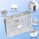 thumbnail image 4 of Shinic Ventilador de caja de 20 pulgadas, ventilador de refrigeración de 3 velocidades para circulación de aire con asa de fácil transporte y parrillas de seguridad, potente ventilador para uso en int, 4 of 5