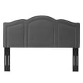 thumbnail image 3 of Headboard, Twin Size, Velvet, Dark Grey Gray, Modern Contemporary Urban Design, Bedroom Master Guest Suite, 3 of 10