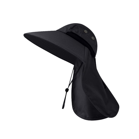 Outdoor Safari Hat with Neck Veil, Wide Brim Sun and Bug Protection Hat for Camping and Fishing, Breathable Mesh Hat for Warm Weather Adventures