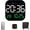 3 Colors, variant on Hangable Freestanding Square Clock, Remote Control, Tabletop Placement, Large LED Display Time, Date, Timer, and Temperature, for Office and Bedroom (Orange)