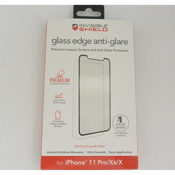 New Zagg Shield Glass Edge Anti-Glare Screen Protector iPhone 11 Pro / Xs / X