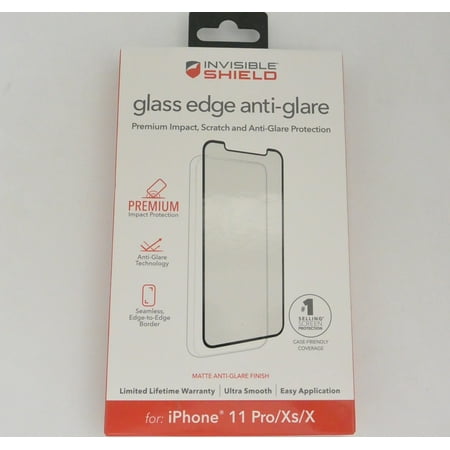 New Zagg Shield Glass Edge Anti-Glare Screen Protector iPhone 11 Pro / Xs / X