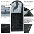 thumbnail image 4 of Alpine Swiss 0°C (32°F) Sleeping Bag Lightweight Waterproof with Compression Sack Adults All Seasons Camping Hiking Backpacking Travel Outdoor Indoor, 4 of 7