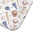 thumbnail image 5 of Baseball Uniform Pattern Dish Drying Mat for Kitchen 1 Pack, Ultra Absorbent Microfiber Dishes Drainer Mats,16"x18", 5 of 6