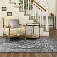 thumbnail image 4 of Mohawk Home Chastain Low Pile Latex Backed Stain and Fade Resistant Ornamental Blue Indoor Area Rug, 5' 3" X 8', 4 of 9