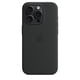 thumbnail image 2 of Funda de silicona para Apple iPhone 15 Pro con MagSafe, color negro, 2 of 3