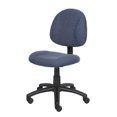 thumbnail image 3 of Boss Office Products Adjustable DX Fabric Posture Office Chair in Blue, 3 of 5