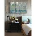 thumbnail image 4 of "Teal Tree Forest" Painting Print on Wrapped Canvas, 4 of 7