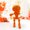 C, variant on Halloween Pumpkin Man Ornament Glow in the Dark Color Changing Figurine Plastic Decoration Poseable Tabletop Display Party Decor Holiday Craft Collection Seasonal Accent