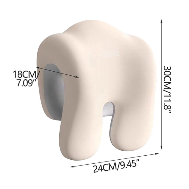 Yhmxh Almohada cervical de espuma, almohada de apoyo para dormir, descansar en el escritorio y para uso doméstico.