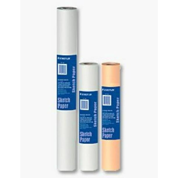 Staedtler Sketch Paper Roll - 8 Lb - 18" X 150 Ft - 1 Roll - White