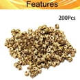 thumbnail image 4 of HUGFEGWE M2x3mm Female Thread Knurled Nuts,200PCS Hx3.2mm OD Brass Threaded Insert Embedment Nuts Hydraulic Welded Joint Injection Molding Assortment Kit for 3D Printing Injection Molding CJB91-25035, 4 of 7