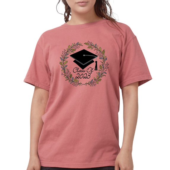 CafePress - Class Of 2023 Graduate Wreath T Shirt - Womens Comfort Colors® Shirt