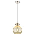thumbnail image 3 of 410-1PS-PN-G410-8ME Innovations Lighting Newton Sphere - 1 Light Mini Pendant In Industrial Style-9.13 Inches Tall and 8 Inches Wide-Polished Nickel, 3 of 5