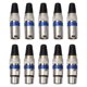 thumbnail image 1 of Moluckfu 10Ud Adaptador Conector Micrófono Xlr Con Para Equipos De Grabación Y Streaming, 1 of 8
