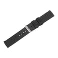thumbnail image 3 of Black Nylon Watch Band 22mm Width Durable Nylon Strap with Silver Buckle, Canvas Watchband, 3 of 6
