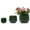 Dark Green, variant on S-HOME Set of 3 Matte White Ceramic Planters, 10" 7" 5" Modern Flower Pots for Indoor/Outdoor