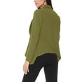 thumbnail image 4 of Moa Collection Women's Long Sleeve Open Front Blazer Solid Office Jacket (S-3XL), 4 of 6