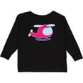 thumbnail image 3 of Inktastic Helicopter Pink Girls Girls Long Sleeve Toddler T-Shirt, 3 of 5