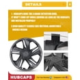 thumbnail image 4 of 4 Pack 16 inch Hubcap Wheel Cover for 2016-2026 Honda Civic Sedan,Snap-on Installation,Silver Lacquer & Black Lacquer, 4 of 7